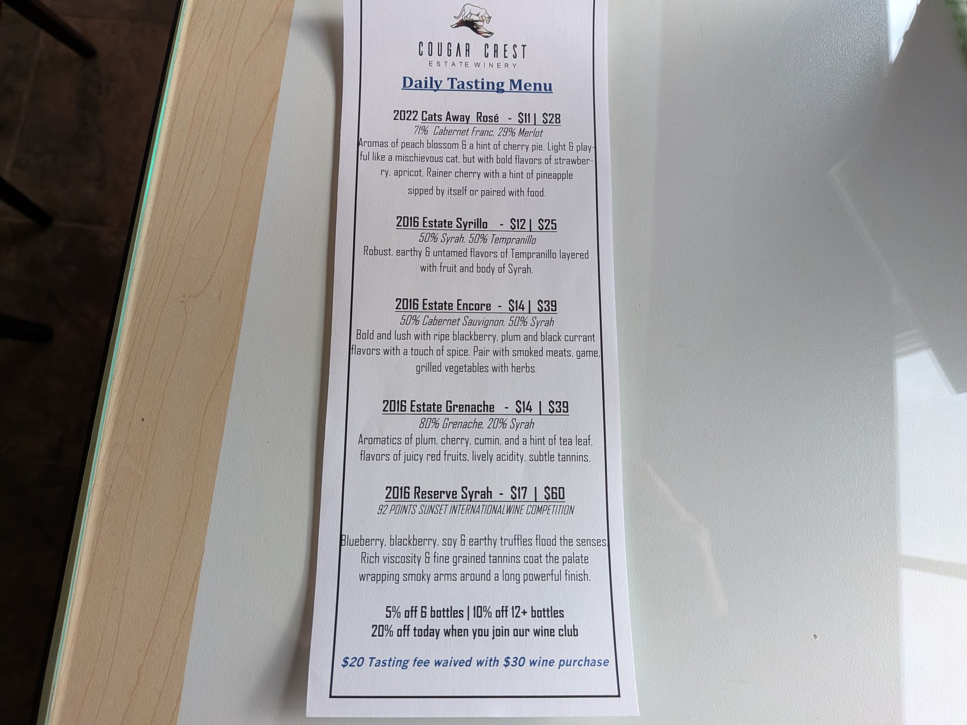 Photo of Cougar Crest Estate Winery Woodinville