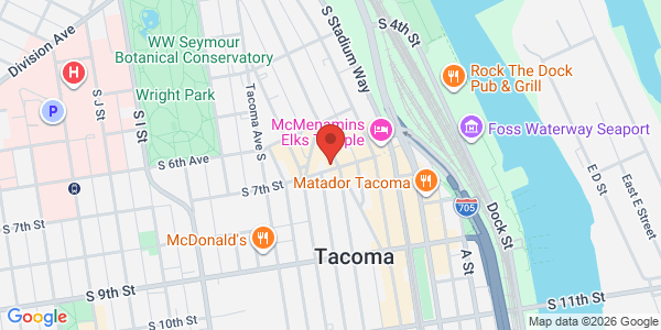 Map of Structure Cellars Winery - Tacoma Tasting Room