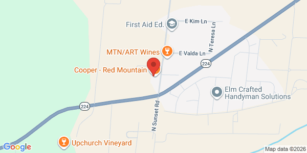 Map of Cooper - Red Mountain