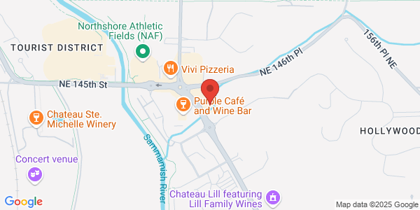 Map of Airfield Estates Winery Woodinville Tasting Room