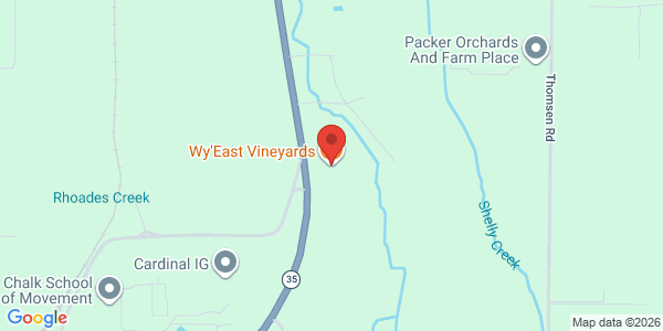 Map of Wy'East Vineyards
