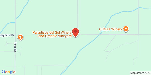 Map of Paradisos del Sol Winery and Organic Vineyard