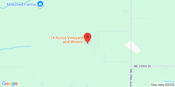 Map of 14 Acres Vineyard and Winery