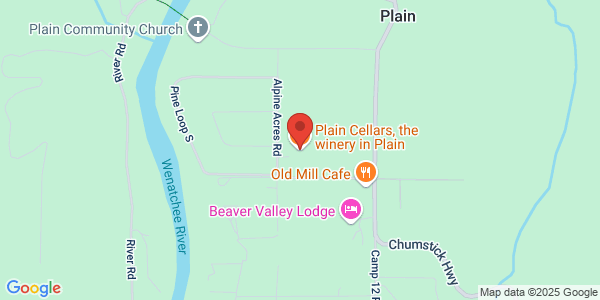 Map of Plain Cellars, the winery in Plain