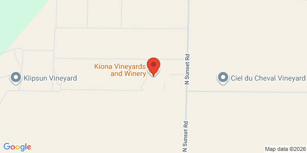 Map of Kiona Vineyards and Winery