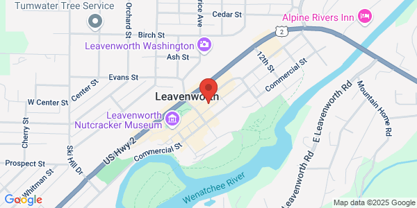 Map of Patterson Cellars Tasting Room Leavenworth
