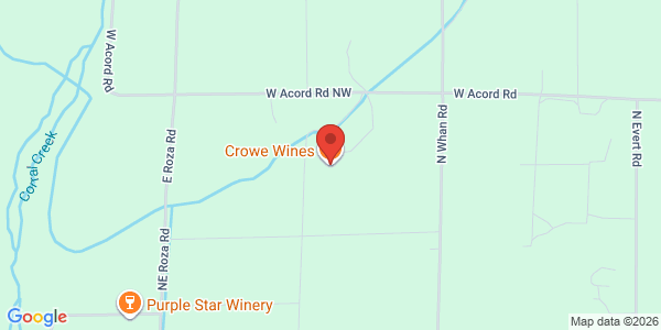 Map of Crowe Wines