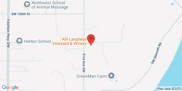 Map of Alli Lanphear Vineyard & Winery
