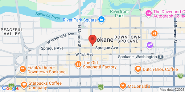 Map of Cougar Crest Estate Winery Spokane