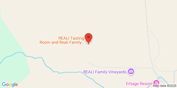 Map of REALI Tasting Room and Reali Family Vineyard