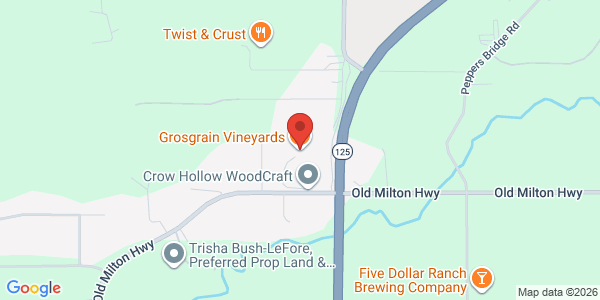 Map of Grosgrain Vineyards